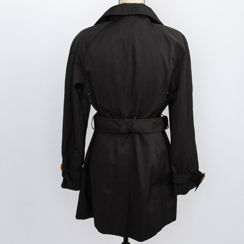 Black trench coat belted single breasted Hillary Radley S - Picture 9 of 13